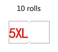 10 Label Tag Rolls 22mm X 12mm for Pricing White for W/Double Red Lines Pricing Tags Label Tagging Tag Machine