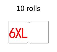 10 Label Tag Rolls 22mm X 12mm for Pricing White for W/Double Red Lines Pricing Tags Label Tagging Tag Machine