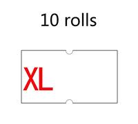 10 Label Tag Rolls 22mm X 12mm for Pricing White for W/Double Red Lines Pricing Tags Label Tagging Tag Machine