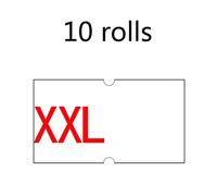 10 Label Tag Rolls 22mm X 12mm for Pricing White for W/Double Red Lines Pricing Tags Label Tagging Tag Machine