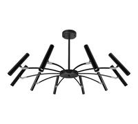10 Lamp Sputnik Ceiling Cluster Pendant Light Black Multi Light Pendant Adjustable Beam Angle K405 Includes G9 5w LED Warm