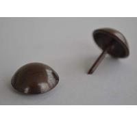 10 Large Heico 19mm Antique Brass Upholstery Nails - Non Rust