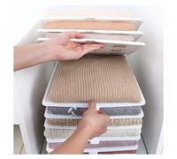 10 Layer Clothes nizer Tray Foldable Closet Shelf for T Shirts & Apparel Stackable Divider for Wardrobe Storage Space Saving Solution (No.A)