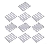 10-Layer Clothes Organizer Tray: Stackable PP Wardrobe Shelf Dividers for T-Shirts, Space-Saving Folding Board System to Keep Closet Neat and Tidy(Gray)