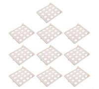 10-Layer Clothes Organizer Tray: Stackable PP Wardrobe Shelf Dividers for T-Shirts, Space-Saving Folding Board System to Keep Closet Neat and Tidy(Beige)