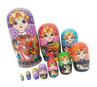 10 Layer Russian Nesting Doll Traditional Matryoshka Dolls for Home Table Decoration Stacking Doll Collectible Toy Nesting Dolls