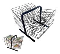 10-Layer Stackable Tabletop Art Drying Rack Mobile Double Mesh Clothes Drying Rack for Schools & Art Clubs - Ideal for Crafts & Projects Space-Saving Design