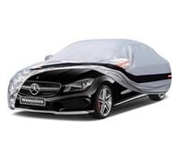 10 Layers Saloon Car Cover Waterproof Breathable Large,100% Waterproof Outdoor Car Covers Rain Snow UV Dust Protection Custom Fit for Mercedes CLA, Lexus IS250, BMW 2 Series, Etc.