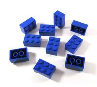 10 LEGO Bricks 2 x 3 blue