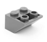 10 LEGO Slope, Inverted 45 2 x 2 light bluish gray