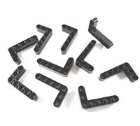10 LEGO Technic Liftarm 3 x 5 L-Shape Thick BRICKS Black