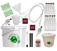 10 Litre & 5 Litre Elderflower Champagne Kit, Yeast, Bottles and Hedgerow Journal
