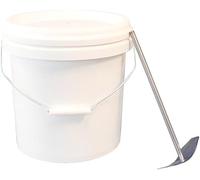 10 Litre Apple Scratter and Bucket for Juice, Cider and Wine Making | Manual apple & fruit press with hardwood basket, steel base and free pulp bags. Optional 10L bucket available.
