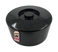 10 Litre Black Round Ice Bucket With Lid Double Wall Bottle Wine Cooler Plastic
