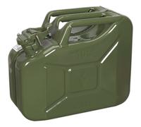 10 Litre Jerry Can - Leak-Proof Bayonet Closure - Fuel Resistant Lining - Green