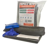10 Litre Production Line Spill Kit General Purpose Absorbents for Factories Manufacturing Areas and Food Processing Non Food Contact