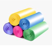 10 Litre Waste Bag,Portable PE Extra Strong Bin Liners with Handle,5 rolls multicolor / 100 counts in total