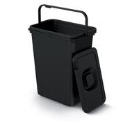 Sorting Waste Bin Recycling Segregation Stackable Lidded Handle Wall Door mounted Kitchen Cupboard Storage Hanging Bin (10L)