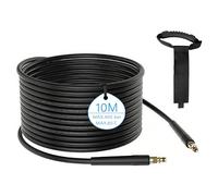 10 m High Pressure Hose for Kärcher K2 K3 K4 K5 K7, 400 Bar (5800 PSI) with Quick Connect Click System, Practical Extension and Replacement Hose with Storage Strap