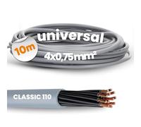 10 m Lapp 1119804 Ölflex Classic 110 PVC Control Cable 4 x 0.75 mm² without Green/Yellow Protective Conductor I Control Cable 4 Core I Cable 4 Core