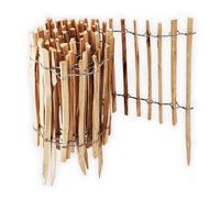 10 m Picket fence Rollboarder 60 cm high Slat set width 4-6 cm Garden fence made