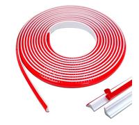 10 m Self-Adhesive Flexible Mouldings, White Kitchen Finishing Band for Ceiling Moulding, Wall Edges (12 x 9 mm) (White)