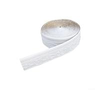 10 m Self-Adhesive Wallpaper Border Trim, 3D Flexible XPE Foam 8 cm Wide Waterproof Wall Cladding for Walls Ceilings Doors(White)