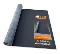 10 m² | Vinyl impact sound insulation "uficell Vinosilent premium" thickness: 1.5 mm - vinyl underlay with anti-slip effect for the safe installation of "Click" rigid vinyl/LVT design floor (10 m²)