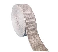 10 m x 25 mm Soft Cotton Strap for Bum Bags Backpack Tote-Bag Sewing Pearl Grey