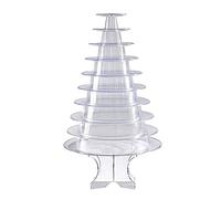 10 Macaron Tower with Base Round Macaron Holder Stackable Cookie Dessert Rack Display Stand for Cupcake