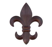 10" Metal Fleur De Lis Wall Plaque / Art with hanger - Rustic Creole Decor