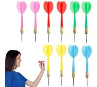 10 metal-tipped darts, darts, suitable for beginners, birthday parties, wedding games, bars, offices, etc. (5 colours)