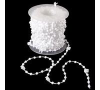 10 Meter 100 Clips Vertical Blind Chain,Vertical Blinds Repair Parts Suitable,Verticals Blinds Bottom Chain for 3.5 Inch/ 89mm Blind Bottom Chains Slats(10Meter Long,White)