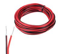 10 Meter 22AWG Electrical Wire 2 Core Black Red Wire Cable 22 Gauge 2 Pin Flexible Extension Cable for Car LED Strip Light RGB RGBW Tinned Copper High Temperature Wear-Resistant Oxidation Resistance