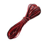 10 Meter 22AWG Electrical Wire, 2 Pin Flexible Extension Cable 12v 24V, 2 Core Black Red Wire Cable, 2.5mm Twin and Earth Cables for Car LED Strip Light RGB RGBW(SIZE:10m*2.5mm)