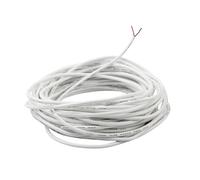 10 Meter 24AWG White Electrical Wire, Outer Diameter 3MM, 2 Core Round PVC Mains Electrical Cable Twin Flexible Copper Cable, Wear-Resistant, Oxidation Resistance for Installing Low-Power Appliances