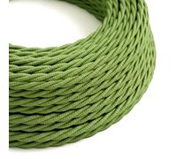 10 Meters 3 Core Army Green Braided Electrical Cable