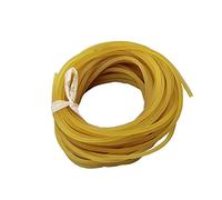 10 Meters Diameter 2mm/2.2mm/2.5mm/3mm/3.5mm/5mm Plain Traditional Solid Elastic Rubber Rope Tied Fishing Line (Amber 5mm)