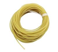 10 Meters Diameter 2mm/2.2mm/2.5mm/3mm/3.5mm/5mm Plain Traditional Solid Elastic Rubber Rope Tied Fishing Line (Amber 2mm)