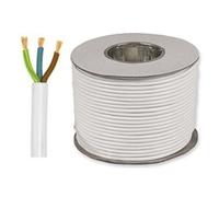 10 Meters of White 1.5mm 15 Amp 3183Y 3 Core Flexible Cable