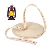 10 Meters Oil Lamp Wicks, 32.7 Feet Flat Cotton Wick for Oils Lamp, Odorless Lantern Wick, 1.2cm Wide Replacement Wicks for Oil Burner Paraffin/Kerosen Lamps