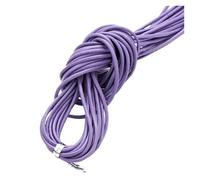 10 Meters Round Genuine Leather Cord - 1/1.5/2/3mm for DIY Jewelry Making - Perfect for Necklaces & Bracelets(Purple,2mm)