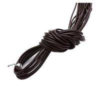 10 Meters Round Genuine Leather Cord - 1/1.5/2/3mm for DIY Jewelry Making - Perfect for Necklaces & Bracelets(Dark coffer,2mm)