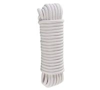 10 Meters Soft Cotton Rope Cord, Thick Cotton Cord, All Purpose Soft Rope Twisted Cottons Knot Tying Ropes for DIY Craft Projects Hanging Bundling Ropes White