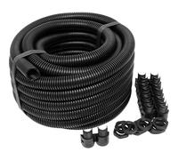 10 Metre 20mm Flexible Conduit Tube Contractor Pack with 10 Glands and Locknut