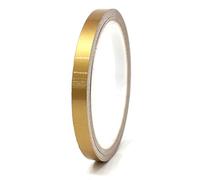 10 Metre Finest Folia Decorative Strips for Car, Motorcycle, Boat, Model Making, Choice of Colours, Decorative Strips, Side Strips, Adhesive Strips (Gold Gloss, 7 mm Width)