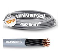 10 Metre Lapp 1119754 Ölflex Classic 110 4 x 0.5 mm² PVC Control Cable without Green-Yellow Protective Conductor