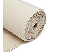 10 Metre Natural Calico Fabric - 60" Wide 155GSM - Premium Quality Cotton Material for Sewing, Quilting, Embroidery, Upholstery, Curtain Lining, Book Binding by DISCOUNT Fabrics LTD