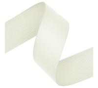 10 Metres Cream Grosgrain Ribbon - 38mm Wide, Polyester Craft Ribbon for Sewing, Gift Wrapping, Hair Bows, Scrapbooking & DIY Projects