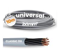10 metres Lapp 1119852 Ölflex Classic 110 PVC control cable 2x1 mm² without green/yellow protective conductor I Control cable 2 cores I Cable 2 cores